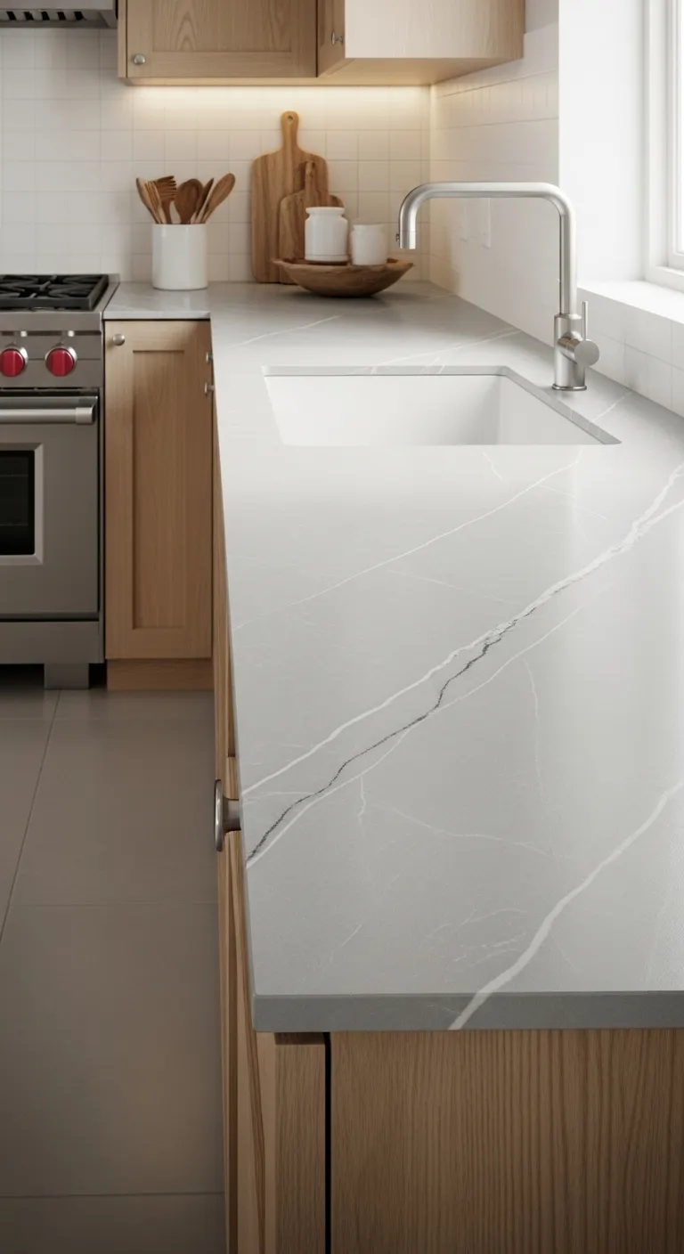 Thin Ceramic Slabs for a Sleek, Lightweight Look