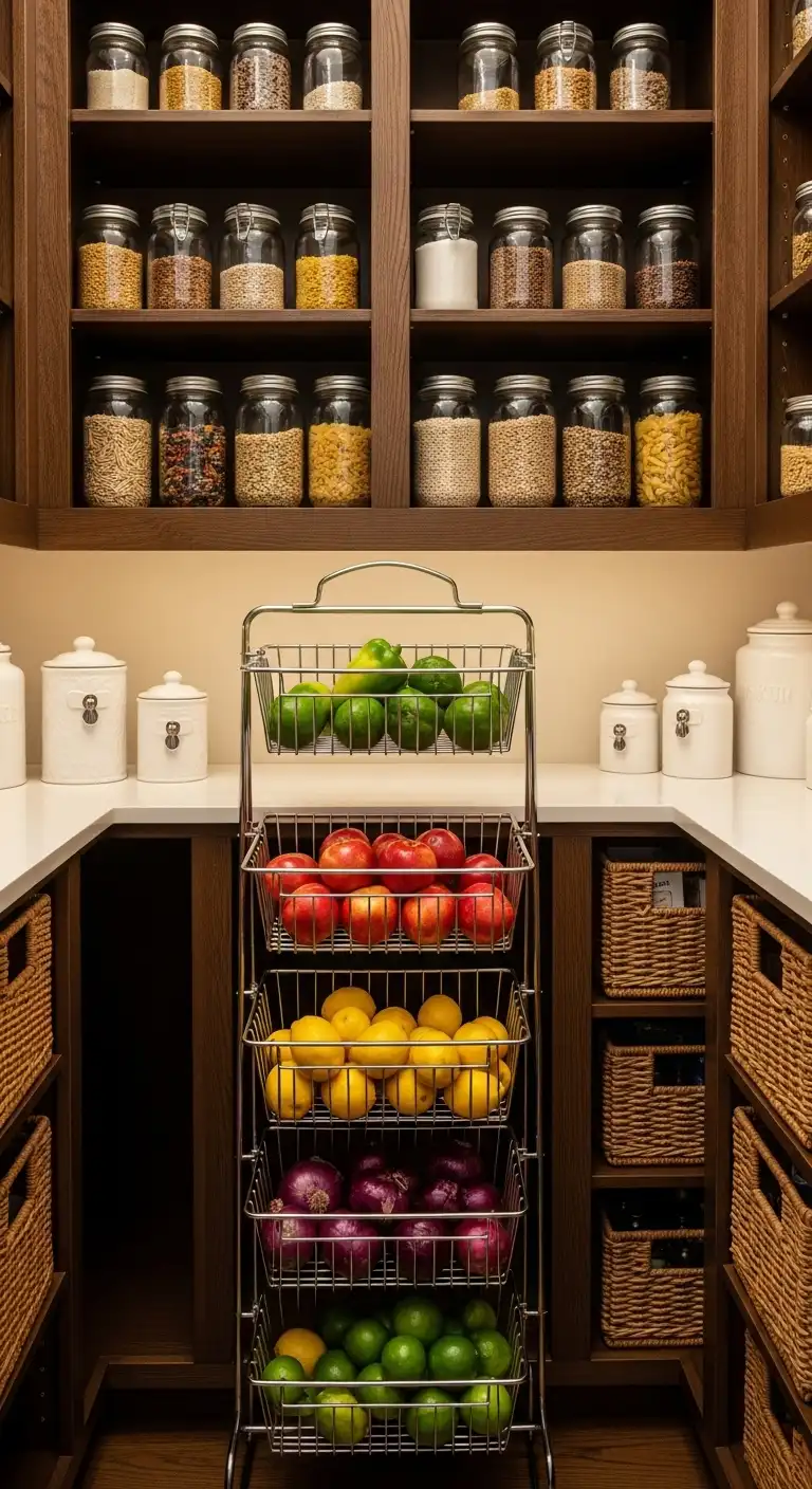 16. Tiered Baskets for Produce