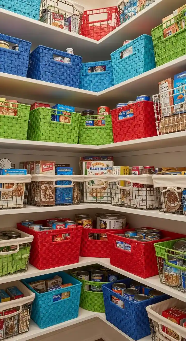 16. Use Color-Coded Baskets