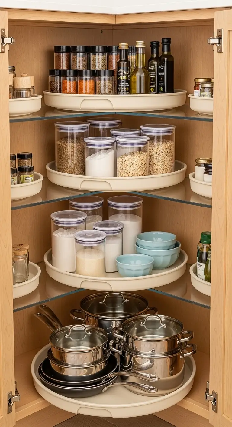 17. Lazy Susans for Deep Cabinets