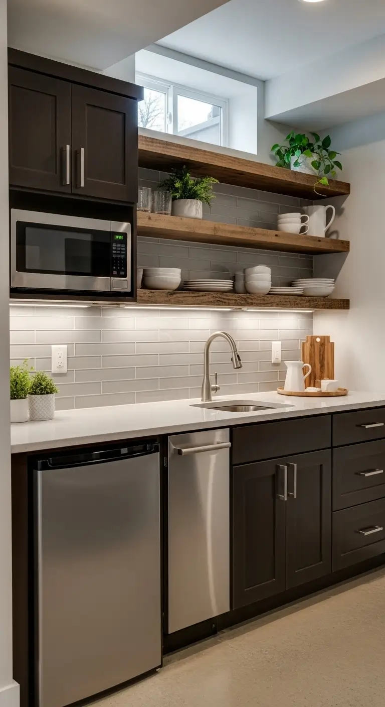 Sleek Stainless Steel Accents