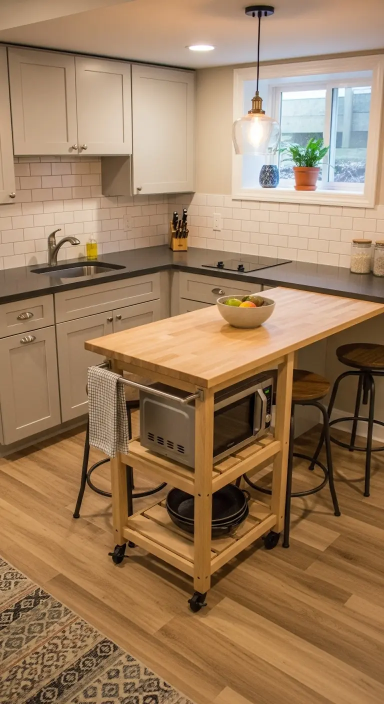 Space-Saving Rolling Island