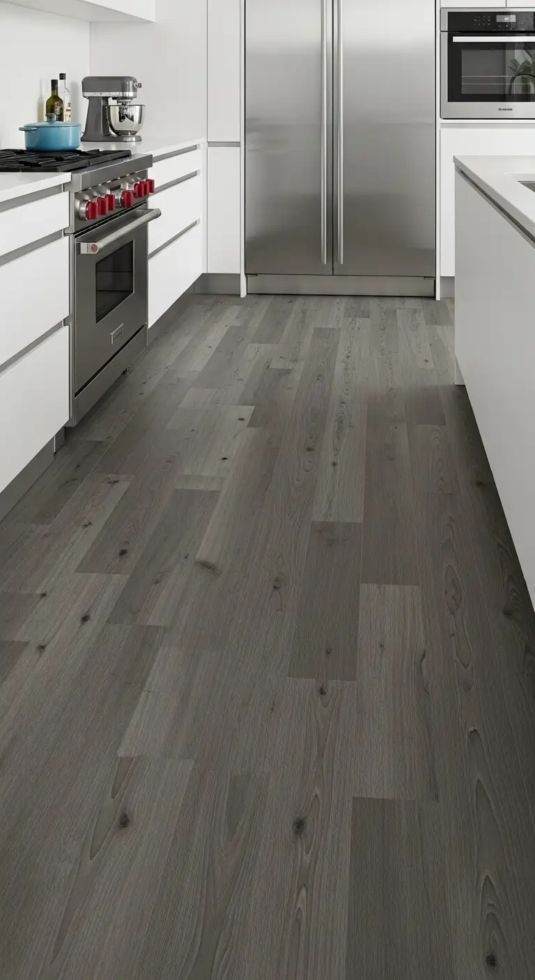 17. Steel Gray Laminate with Wood Texture