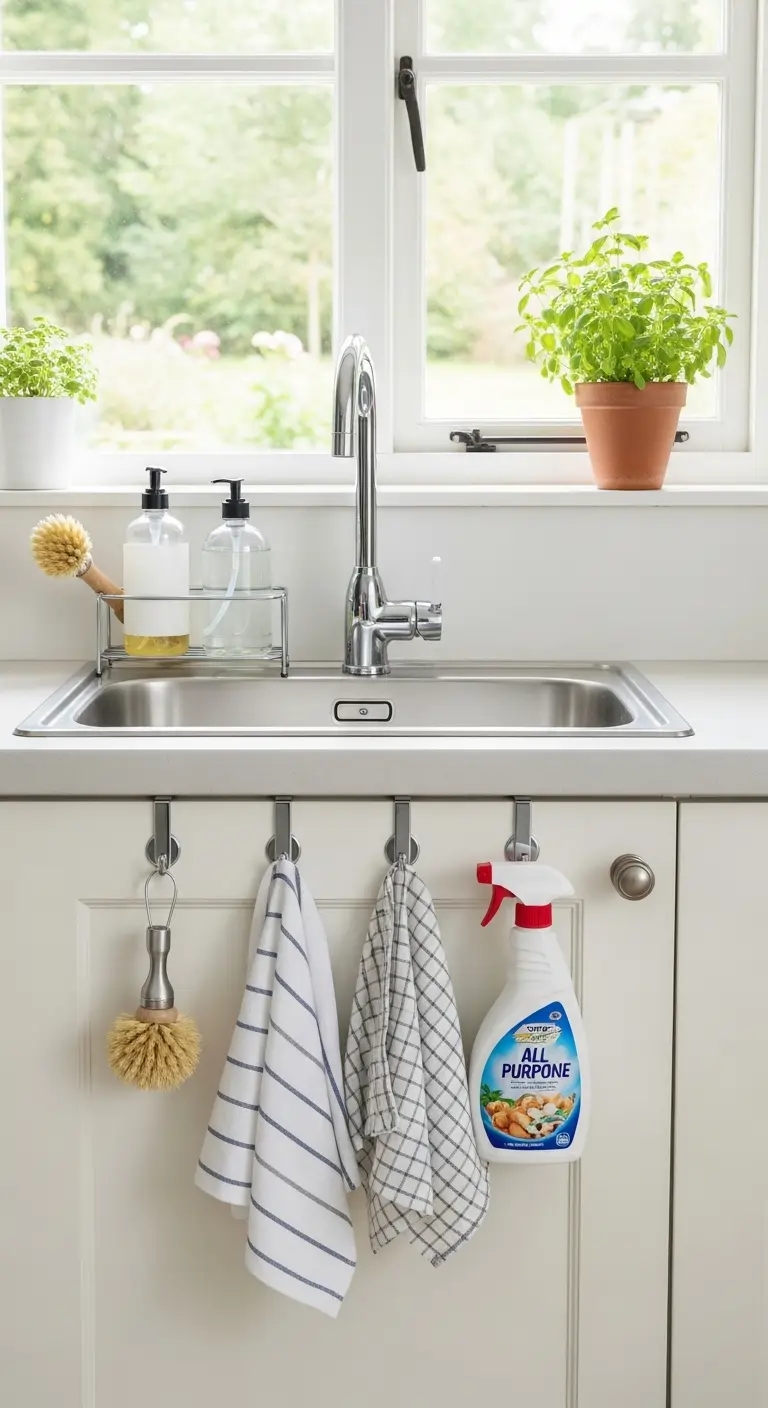 17. Use Over-the-Cabinet Hooks