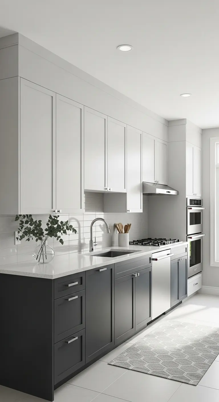 Contemporary Two-Tone Cabinets