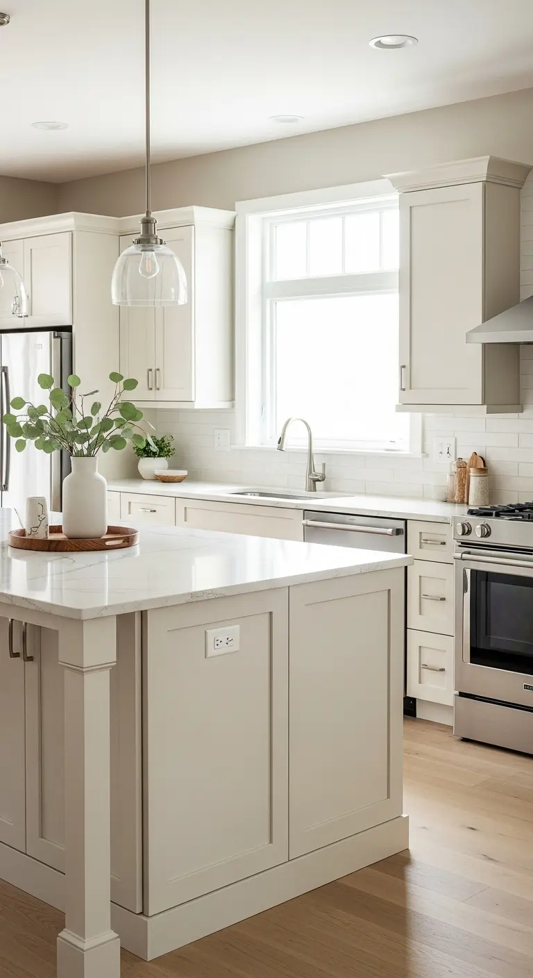Creamy White Oak Cabinets