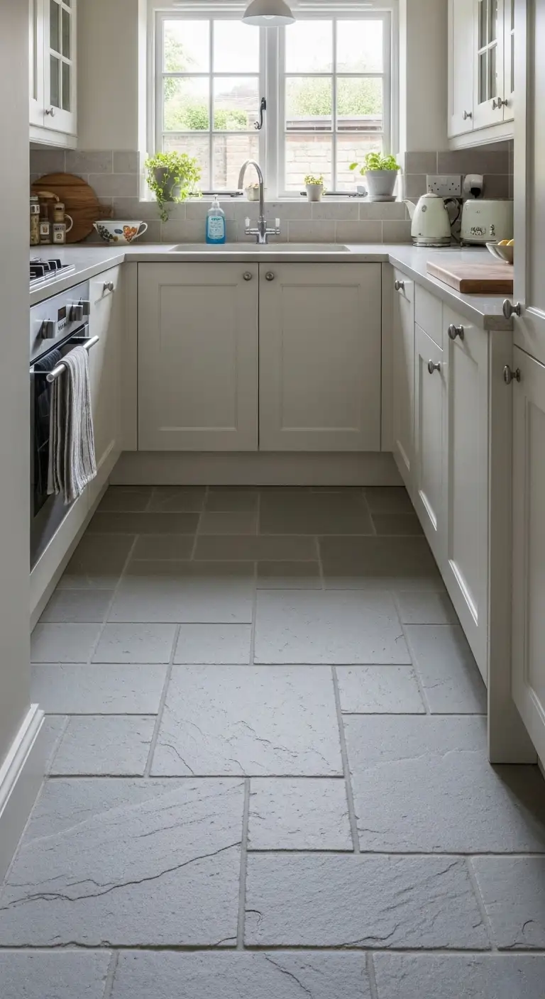 18. Grey Limestone Flooring