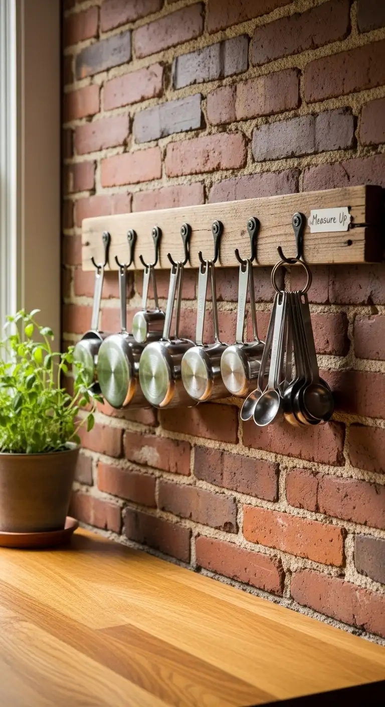 18. Hang Measuring Cups and Spoons
