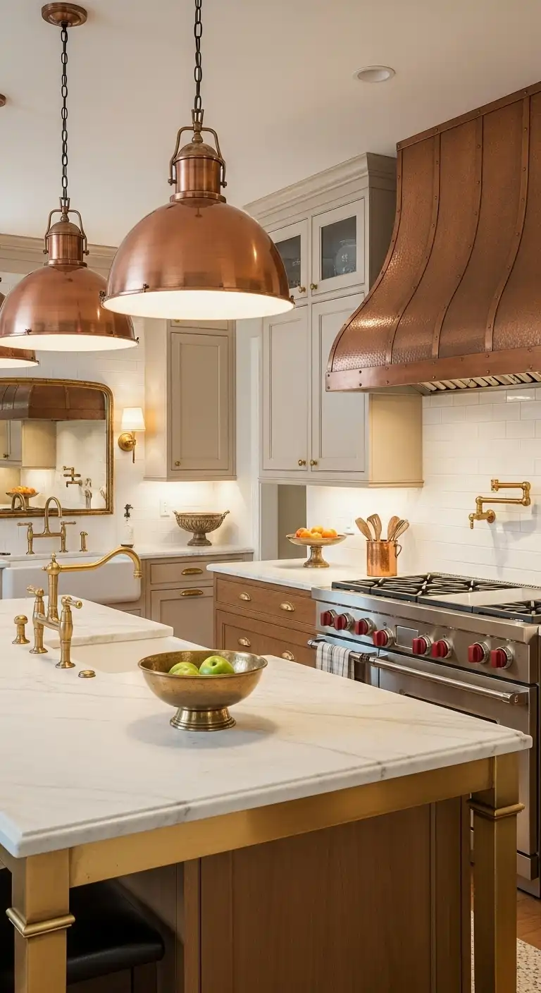 Incorporate Warm Metallic Details