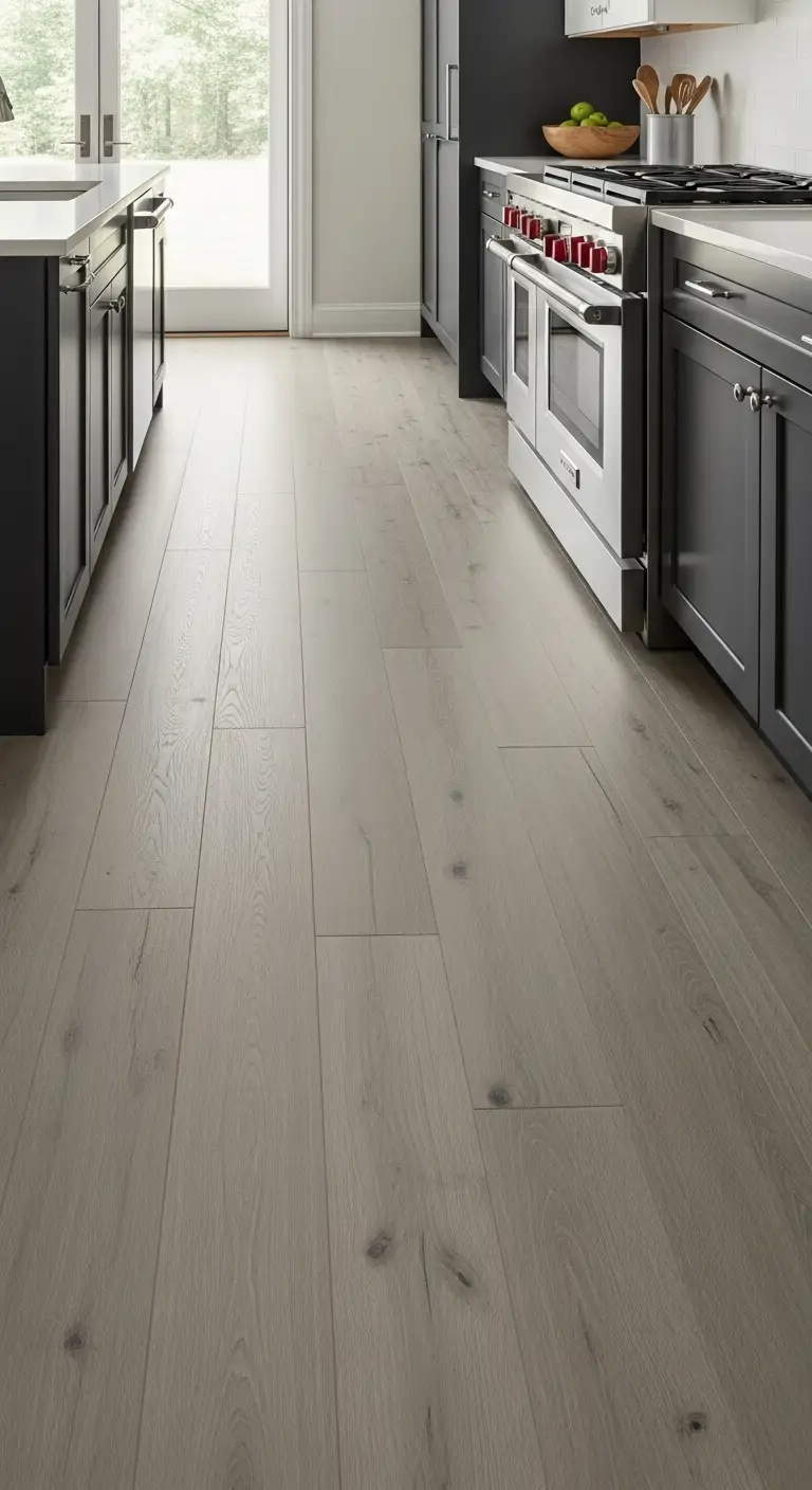 18. Light Grey Engineered Hickory