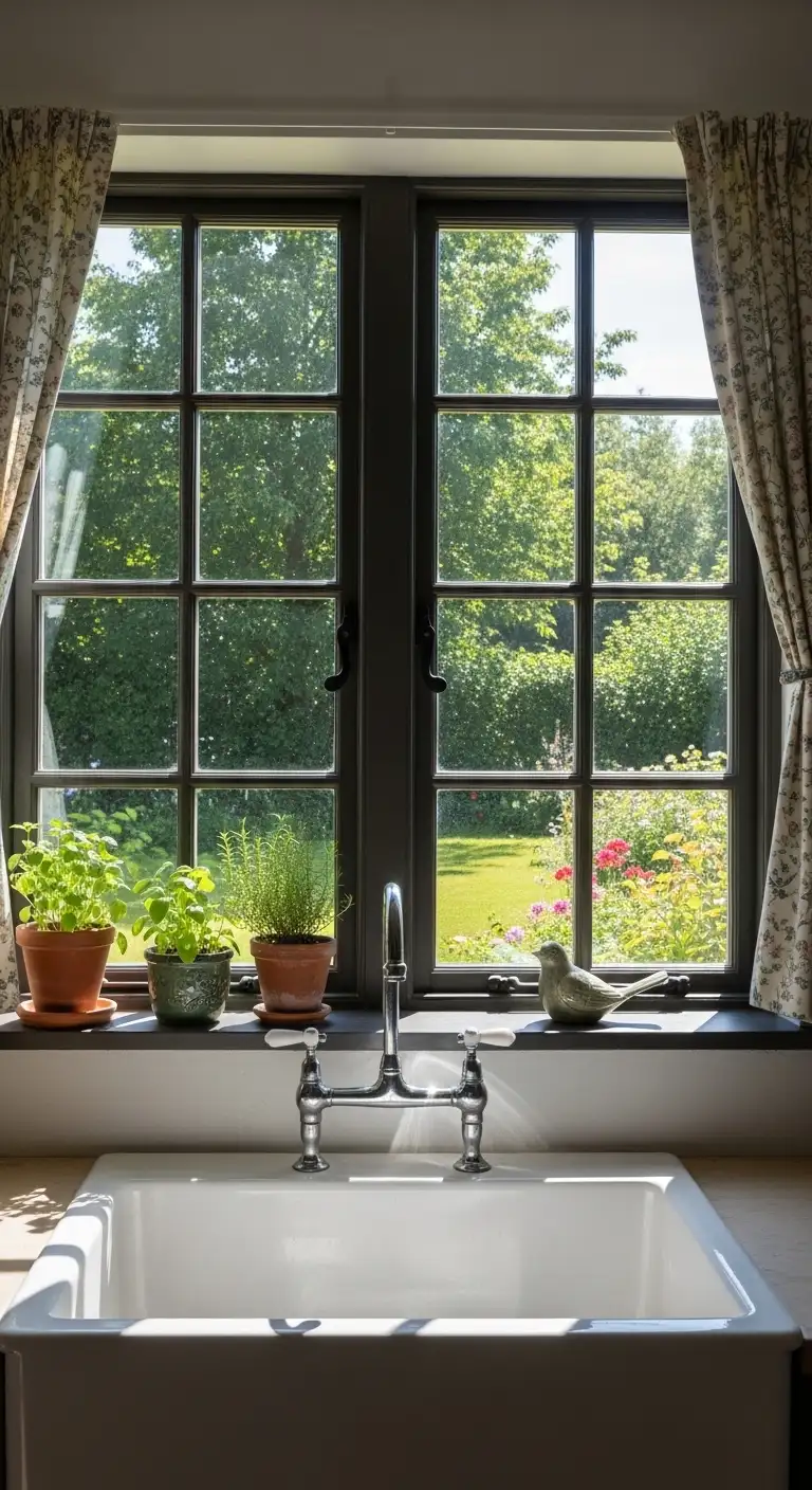 18. Multi-Pane Farmhouse Window