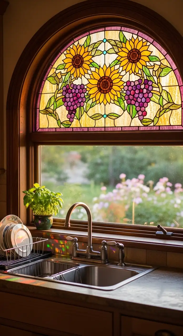 18. Stained Glass Window for Artistic Touch