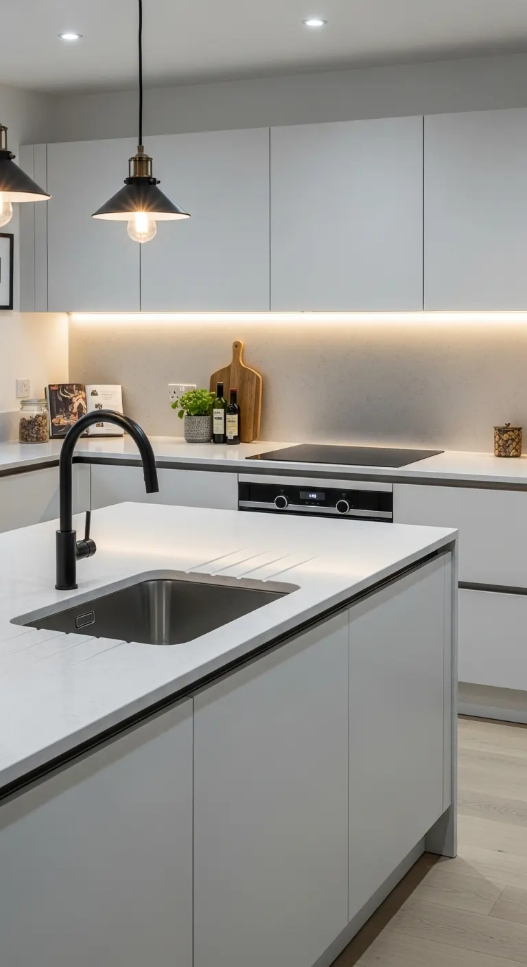 White Matte Cabinets