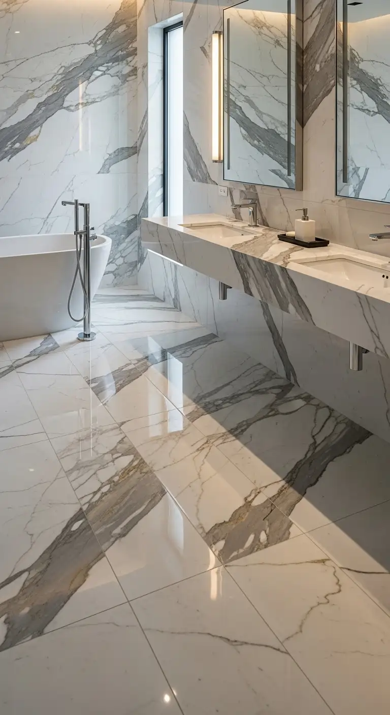 Calacatta Marble for Bathrooms