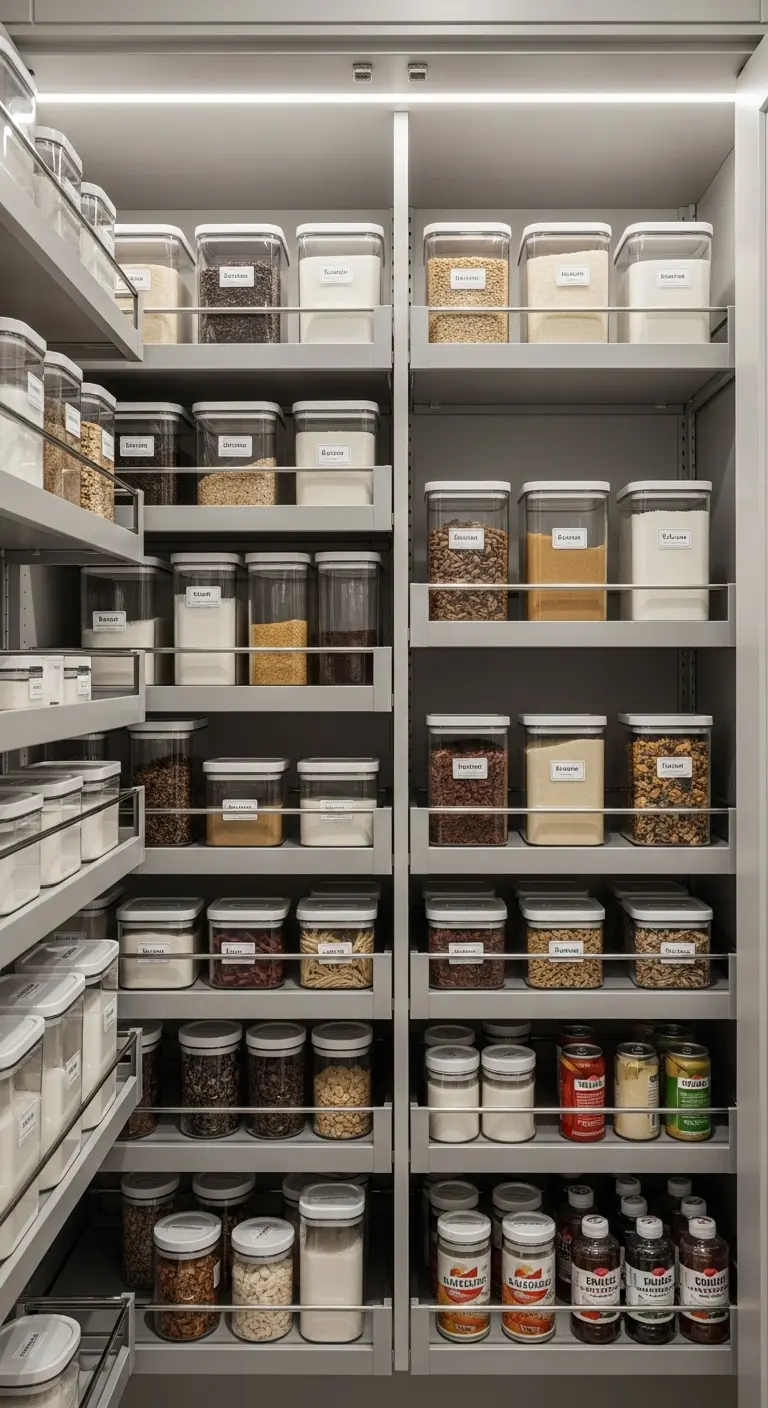 19. Custom Pull-Out Pantry