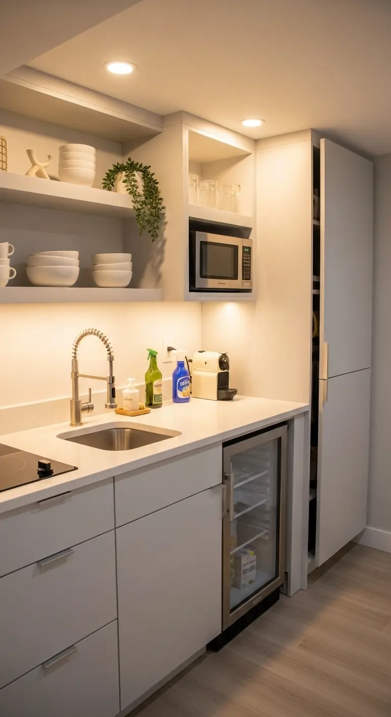 Hidden Storage Zones for an Organized Look