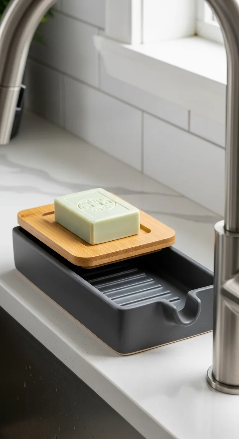 19. Soap Tray with Bamboo Lid