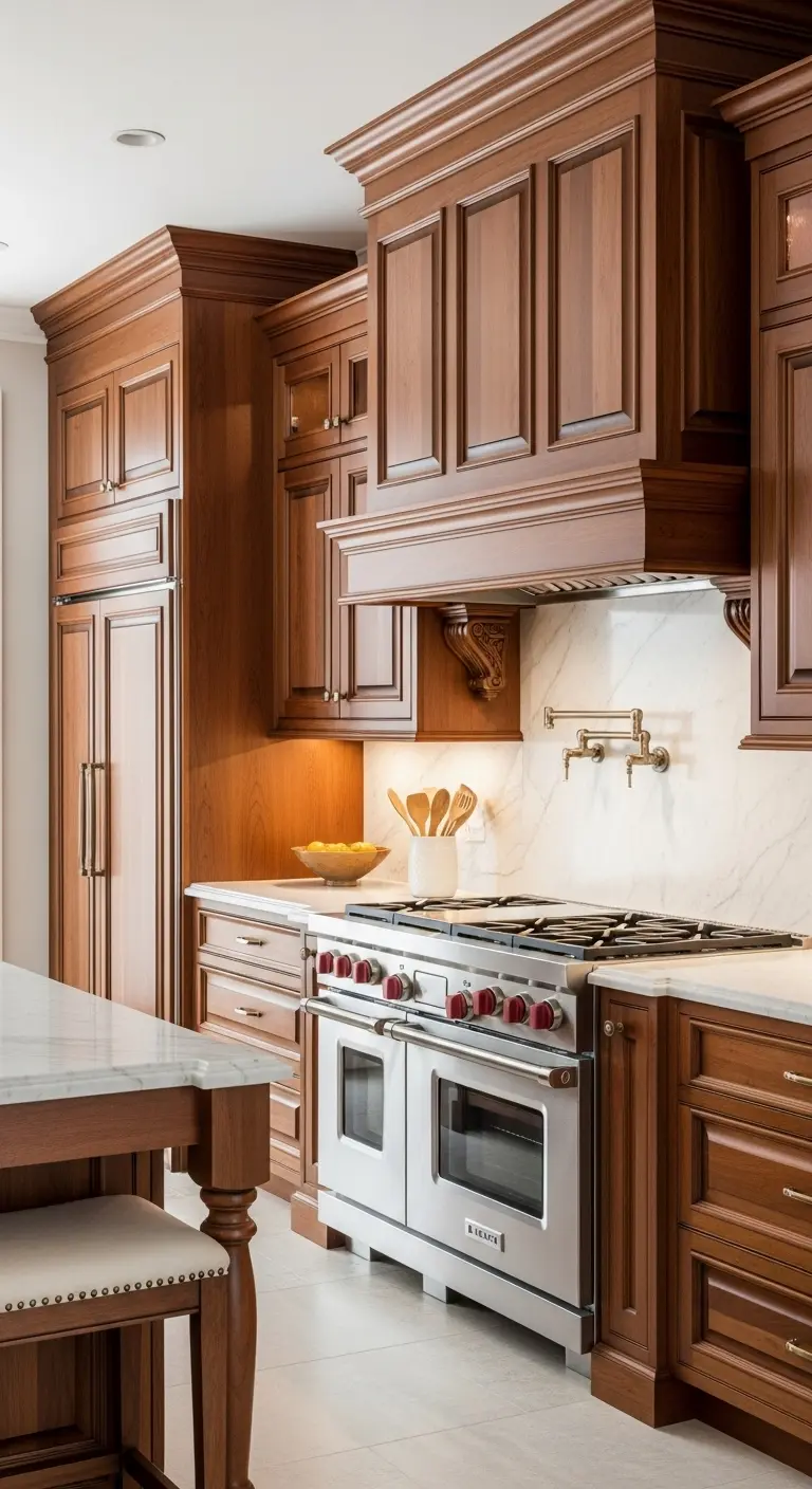 Classic Cherry Wood Cabinets