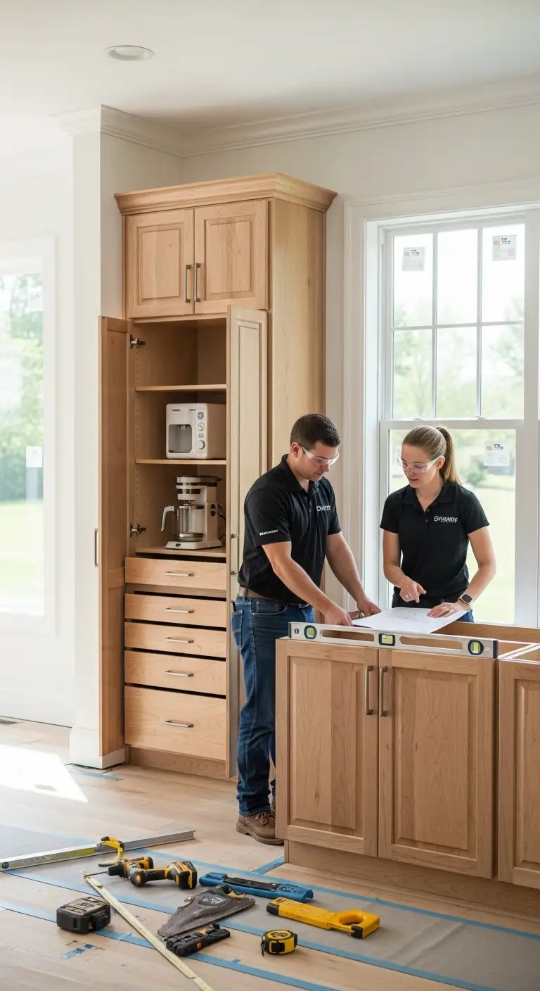 Floor-to-Ceiling Pantry Cabinets