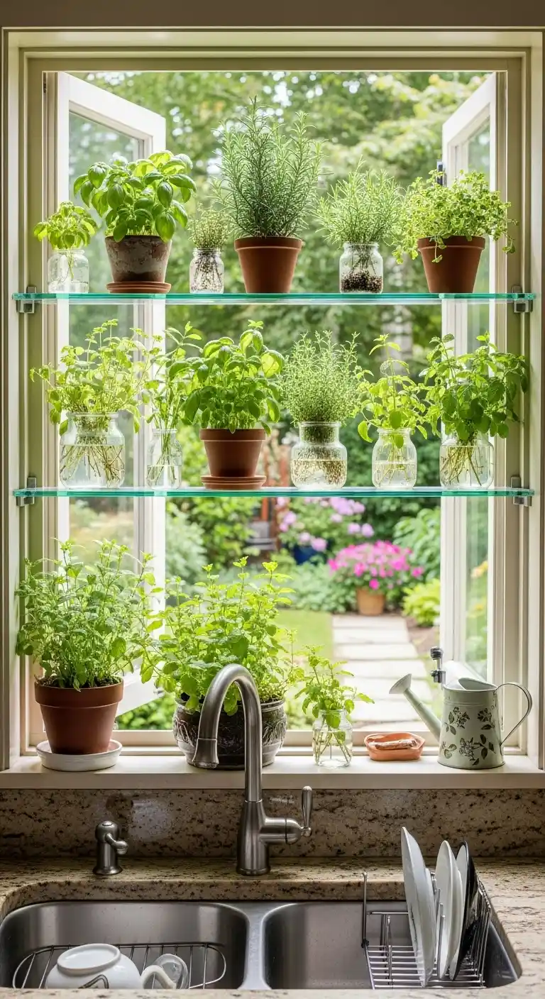 2. Garden Window for Indoor Herbs