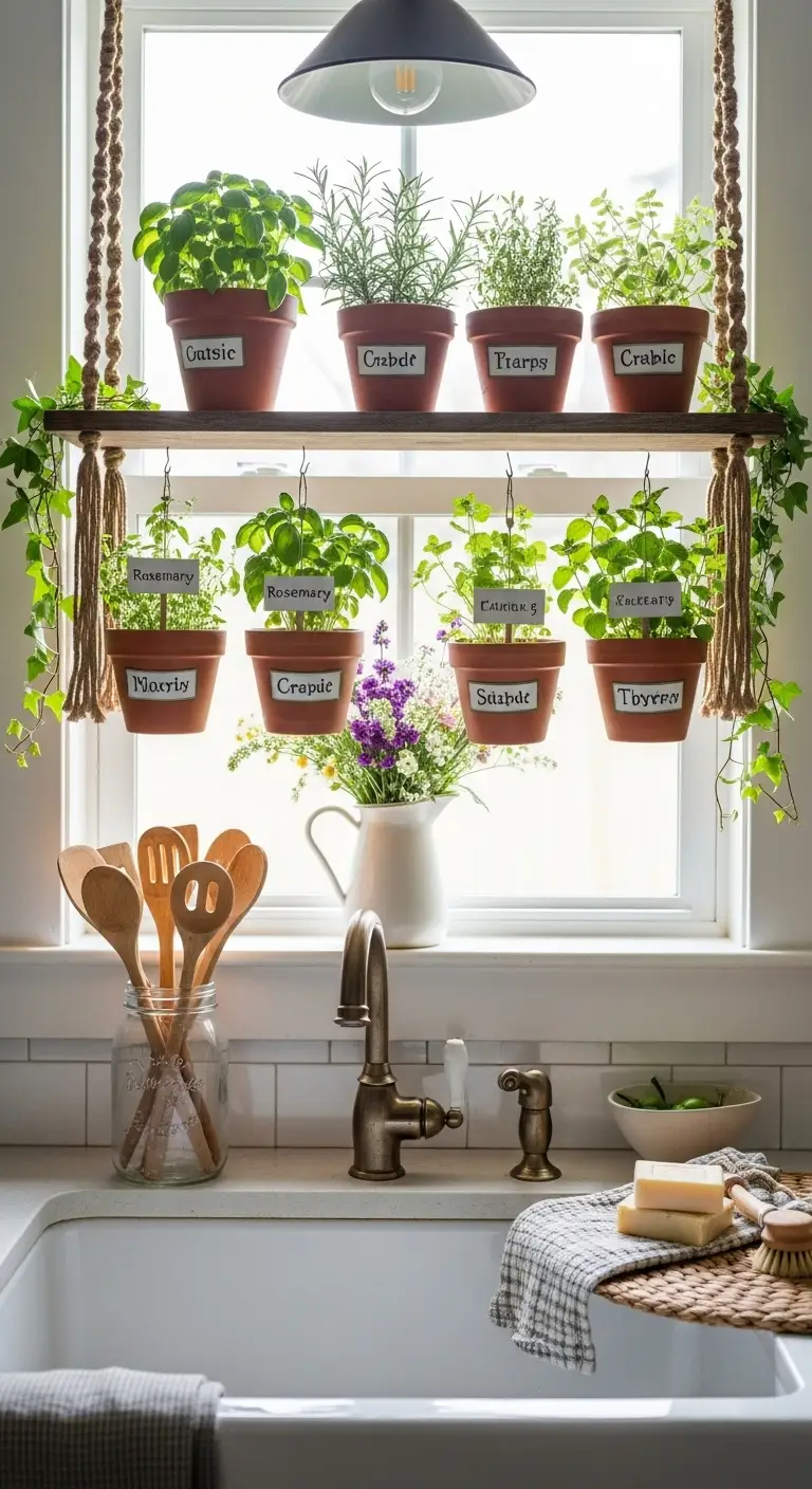 2. Hanging Herb Garden