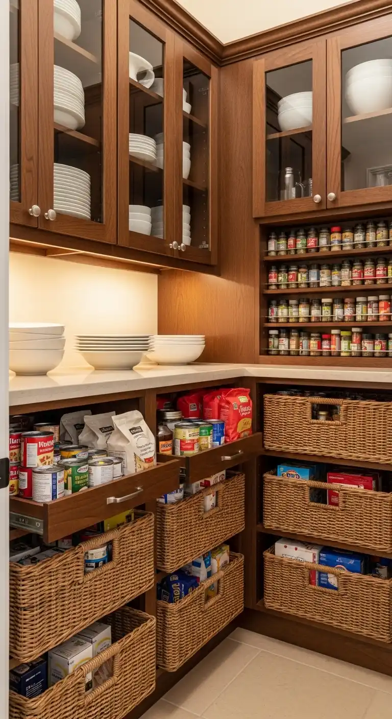 2. Pull-Out Basket Cabinets