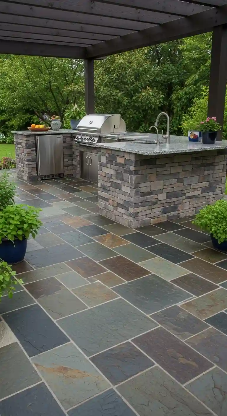 2. Slate Flooring
