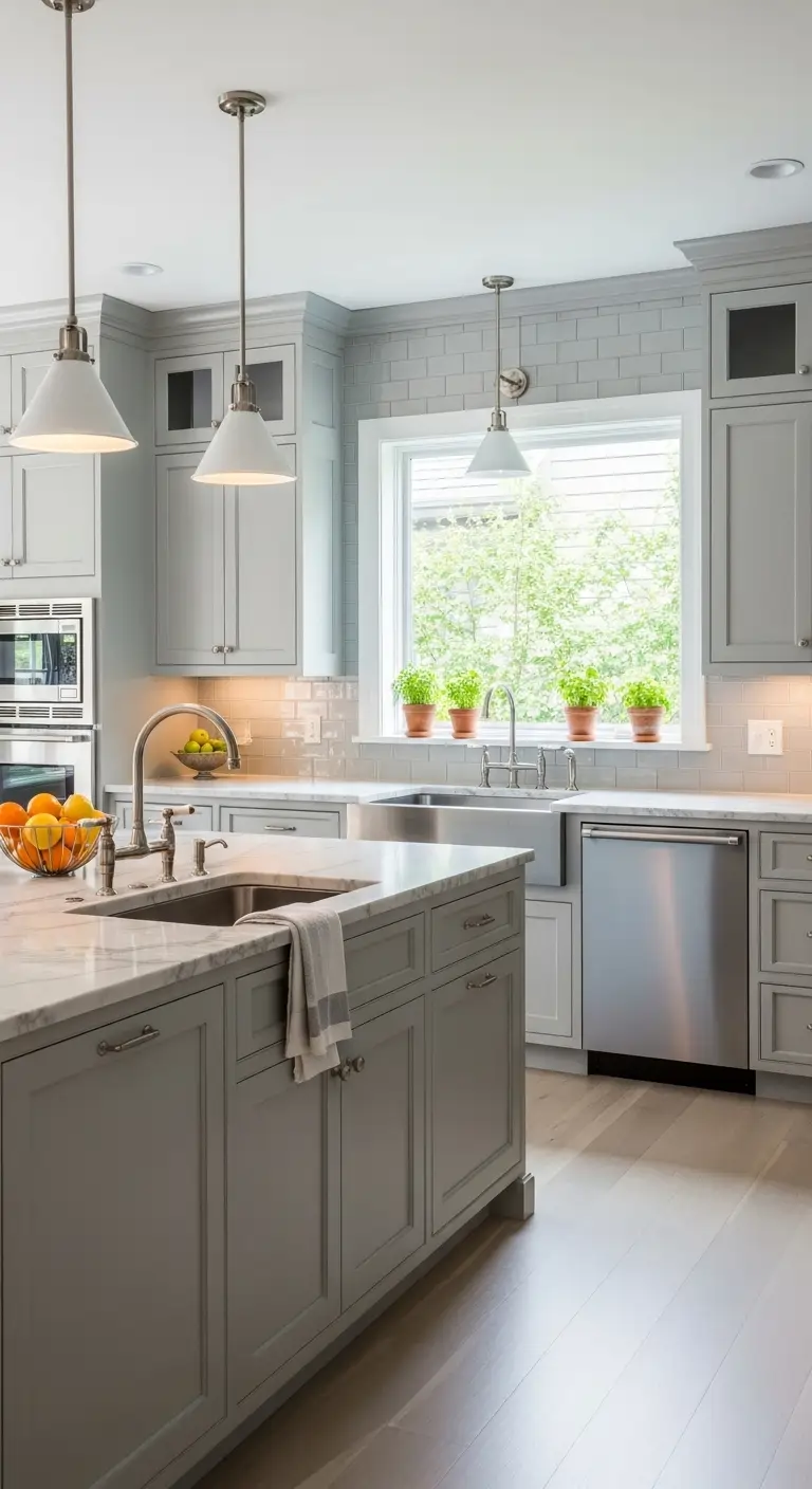 Soft Gray Cabinets