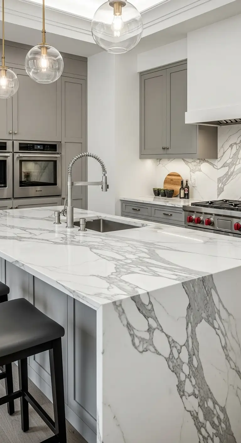Statement Marble Countertops