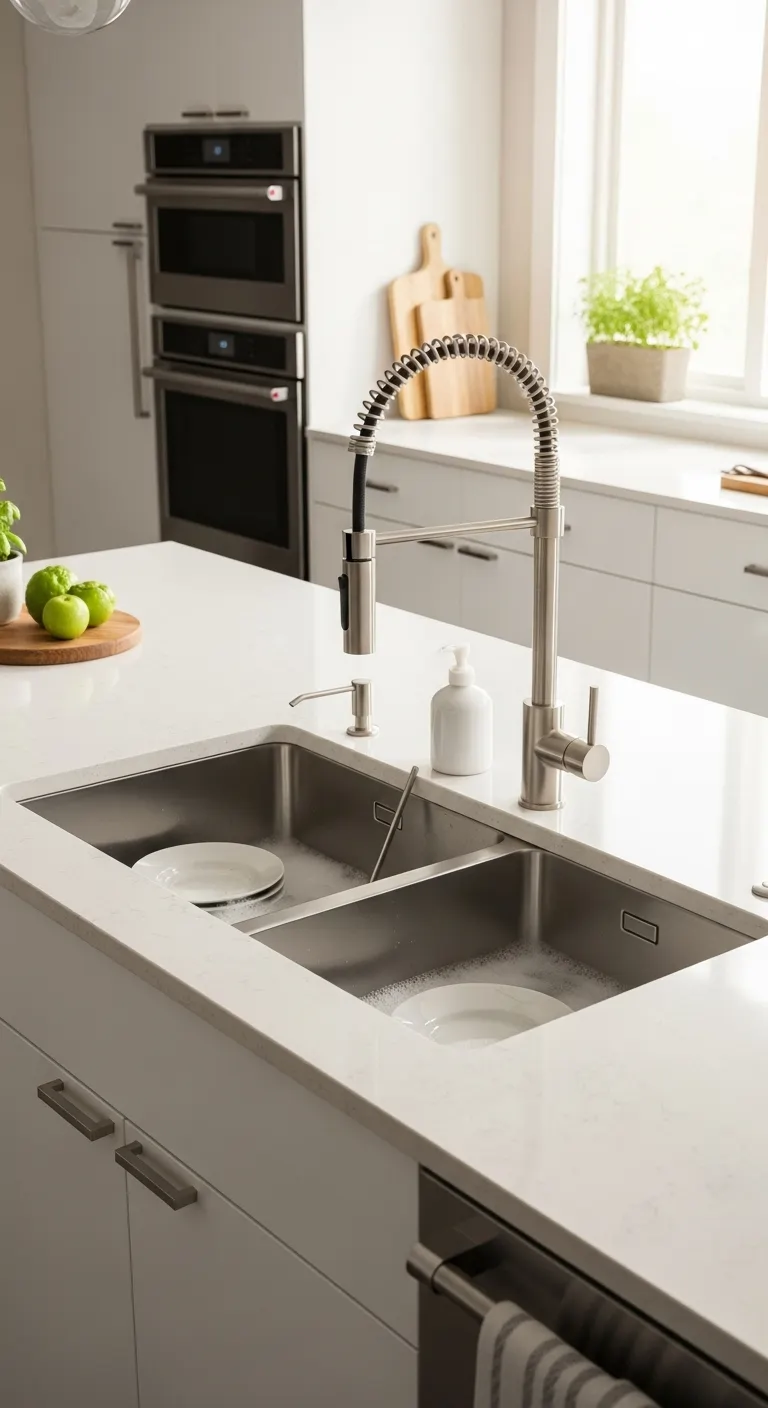 2. Undermount Stainless Steel Sink