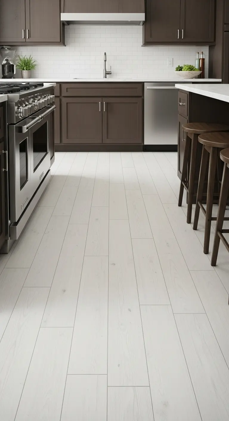 2. White Porcelain Planks