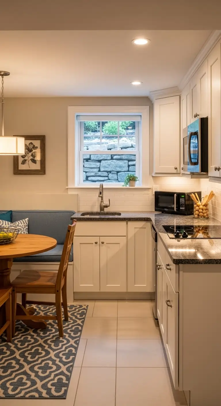 Basement Kitchenette with Breakfast Nook