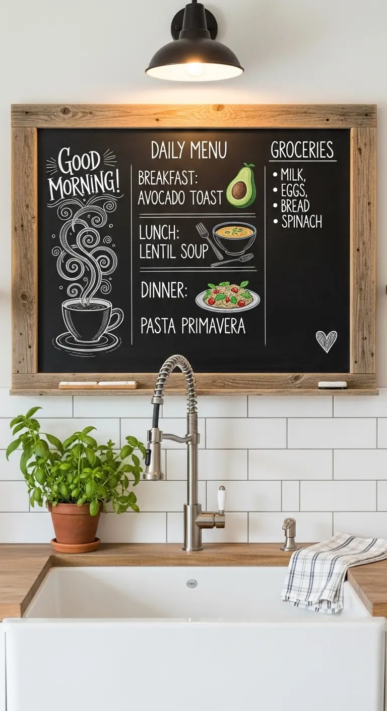 20. Chalkboard or Menu Board