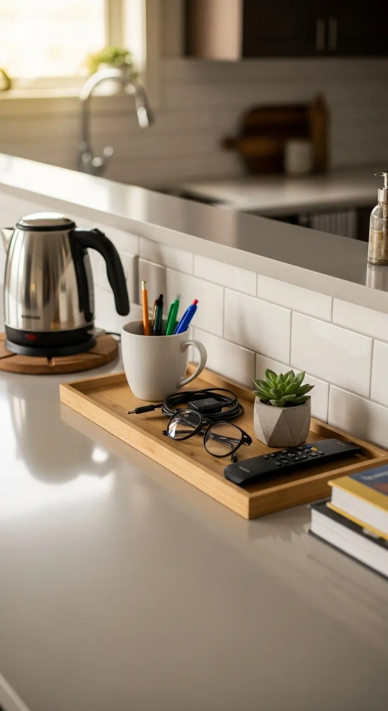 20. Introduce a Tray for Everyday Essentials