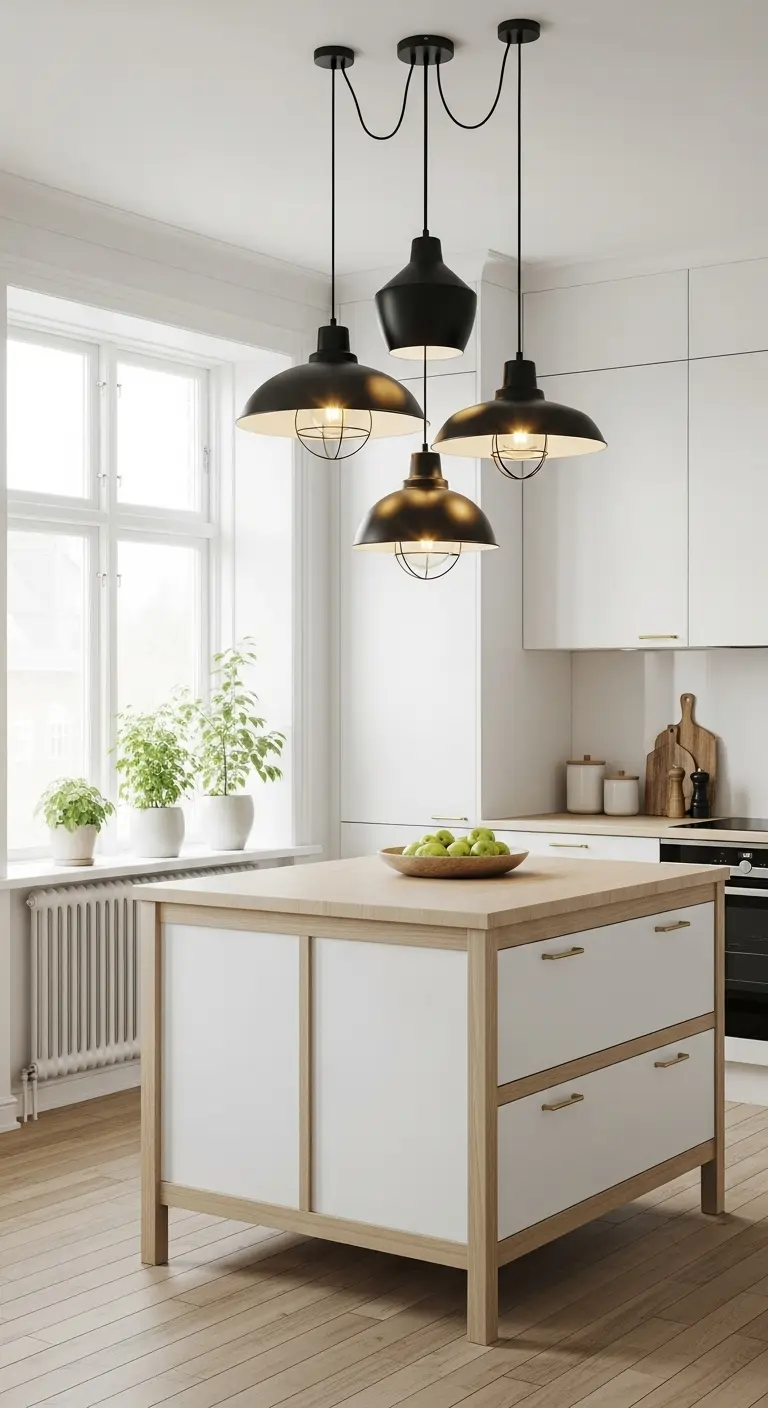Scandinavian Kitchen Pendant Lighting Clusters