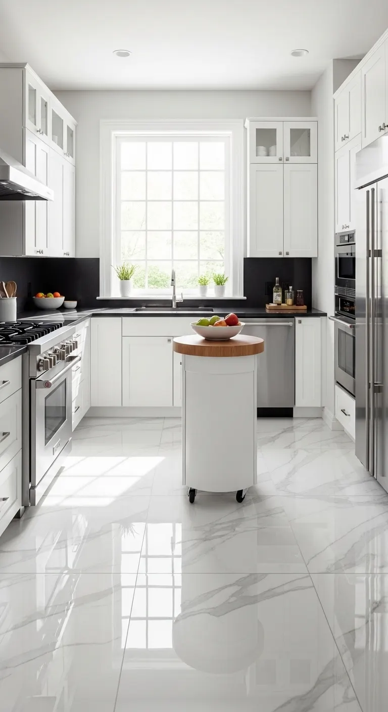 20. White Engineered Marble