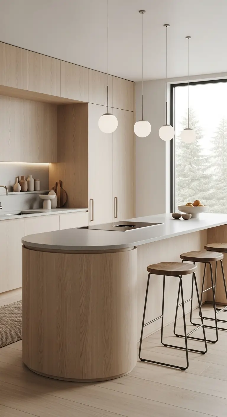 Curved Scandinavian Island