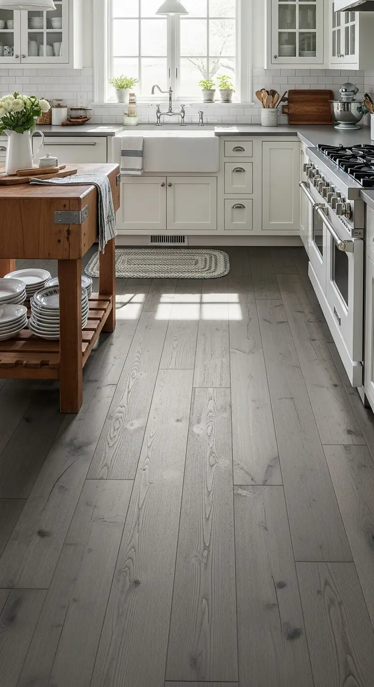 21. Grey-Washed Hardwood
