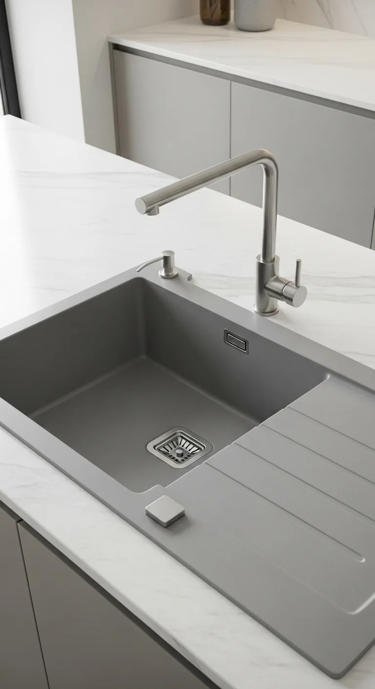 21. Integrated Sink with Drainboard