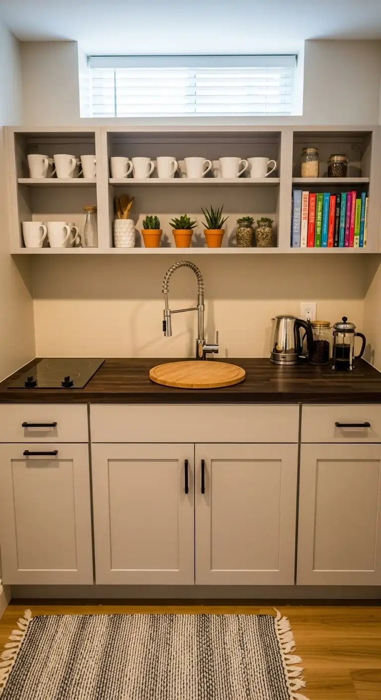 Open Cabinet with Display