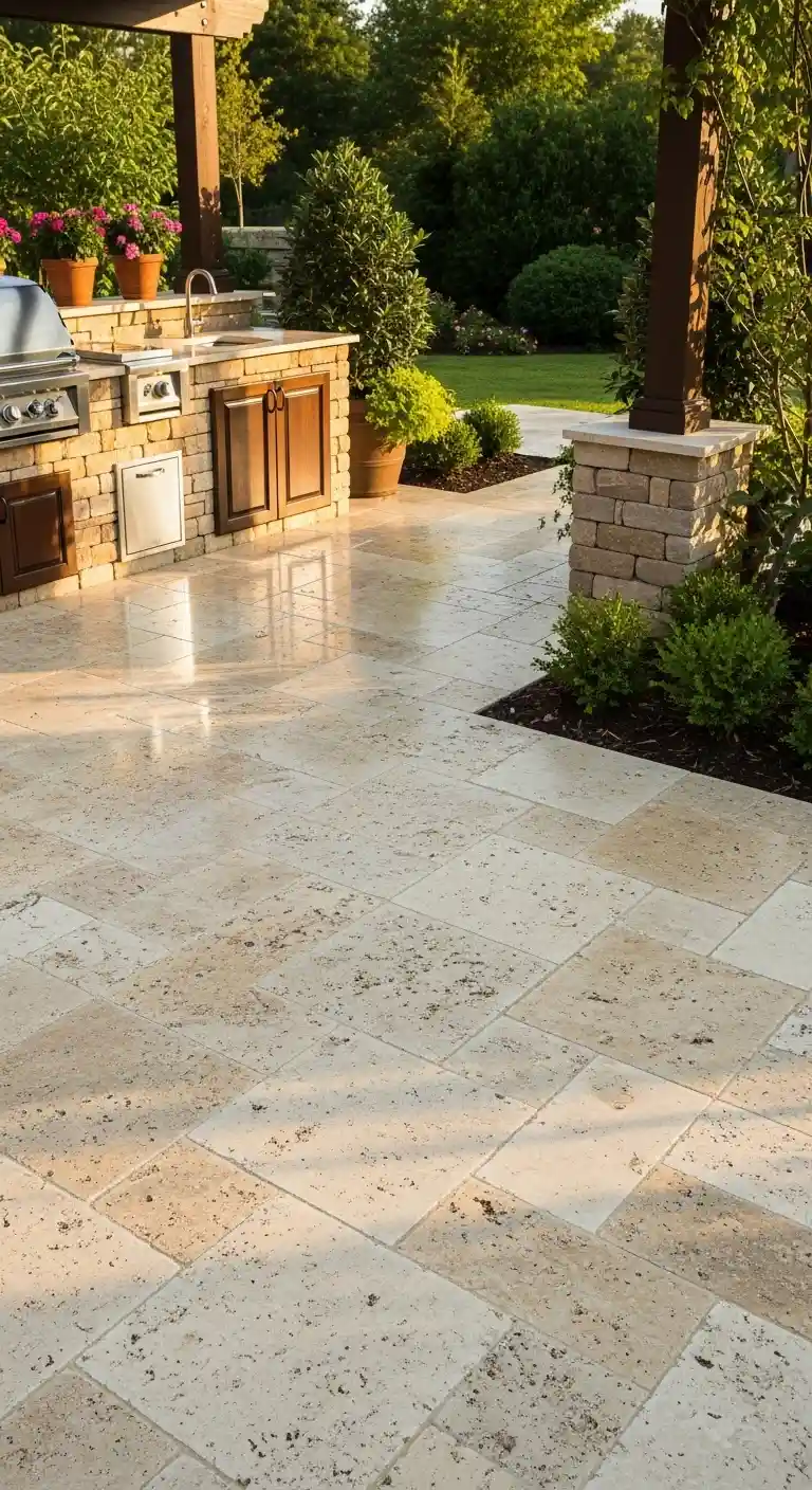 21. Travertine Slabs