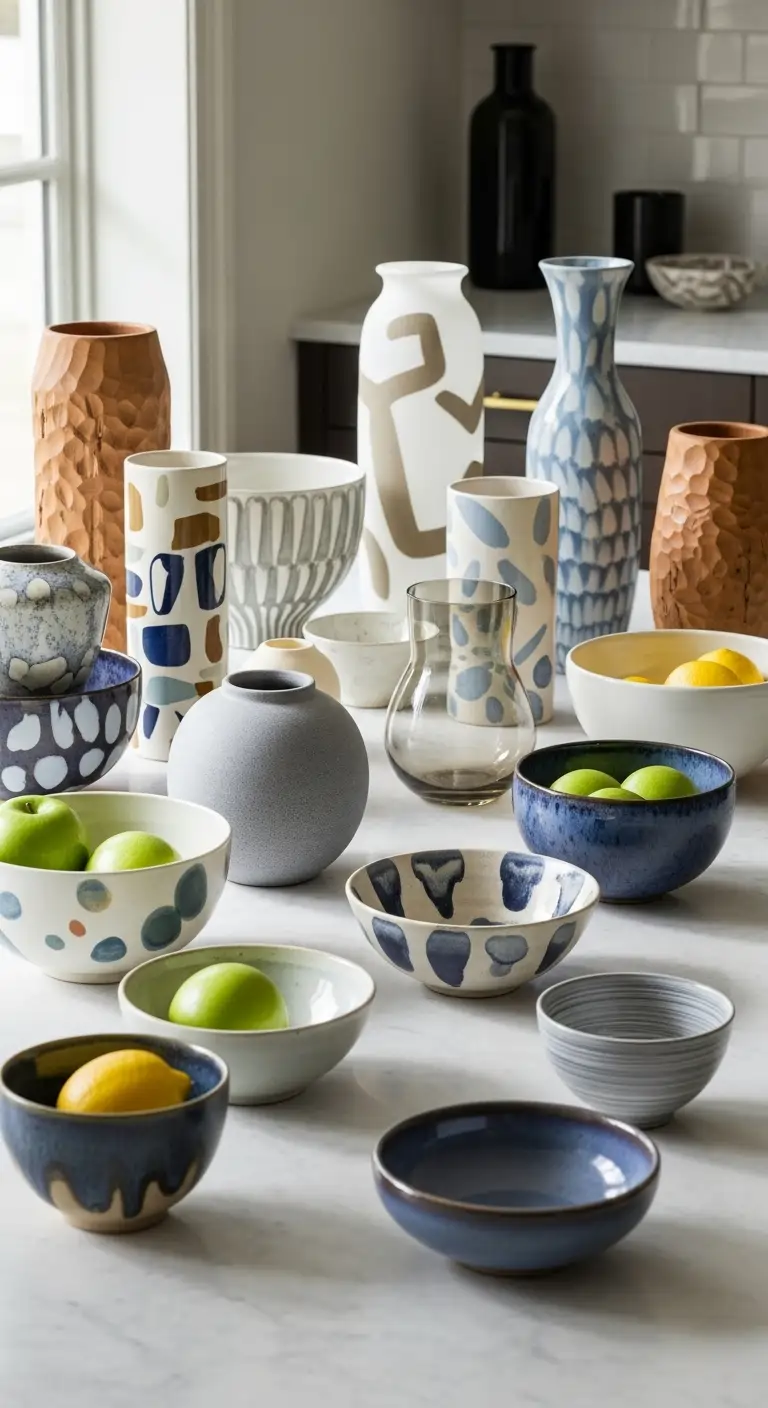 Artistic Bowls and Vases