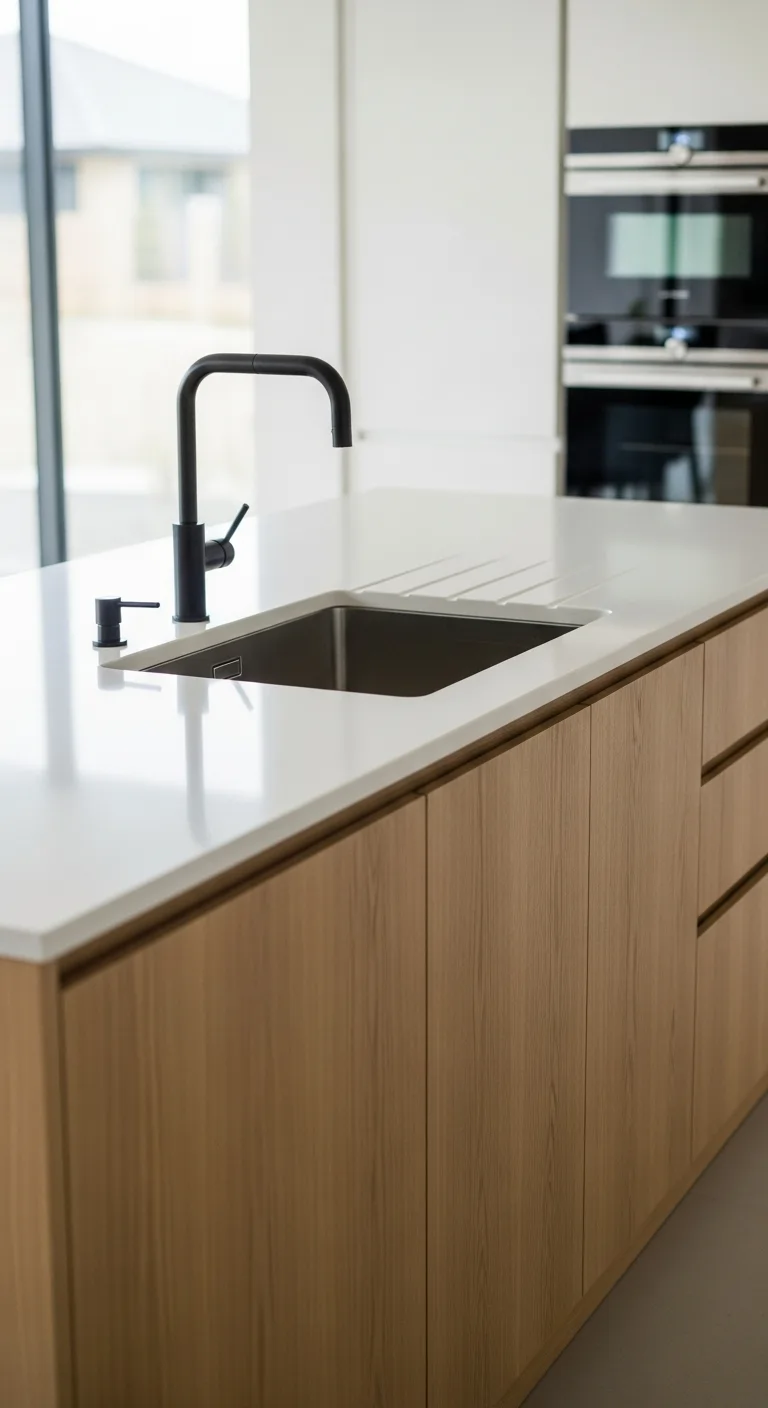 22. Island with Hidden Storage and Sink