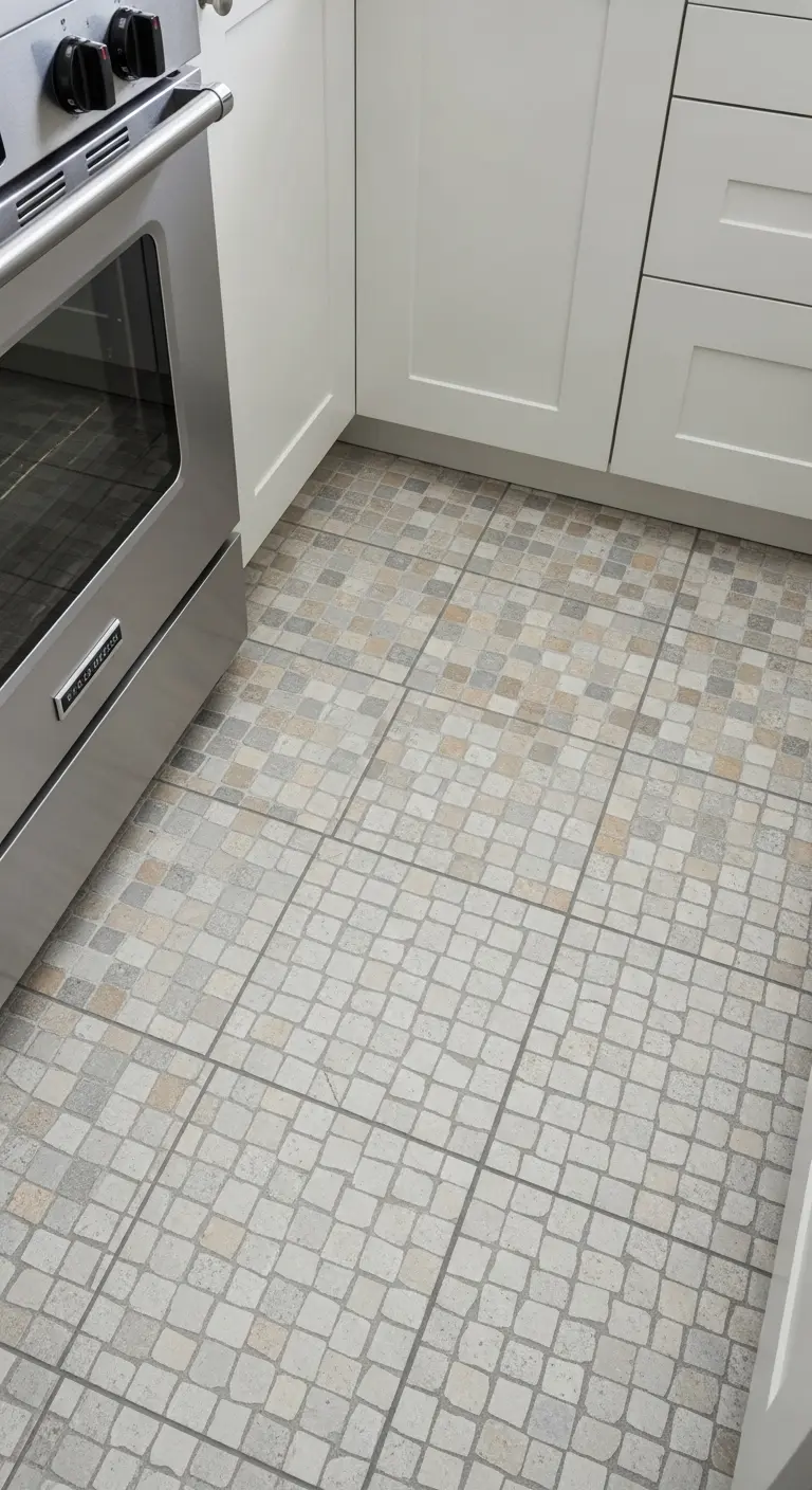 22. Light Stone Mosaic Tiles