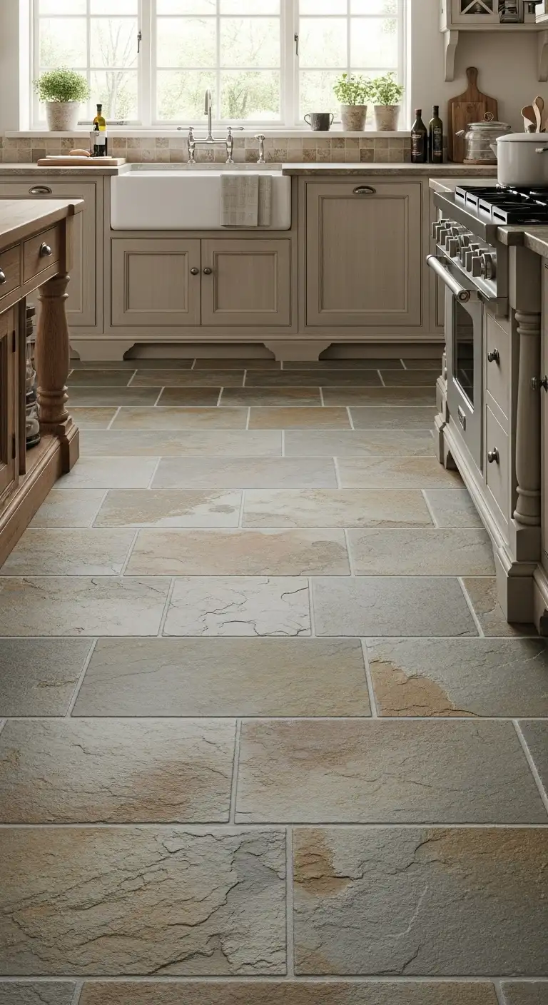 22. Stone-Look Porcelain Tiles