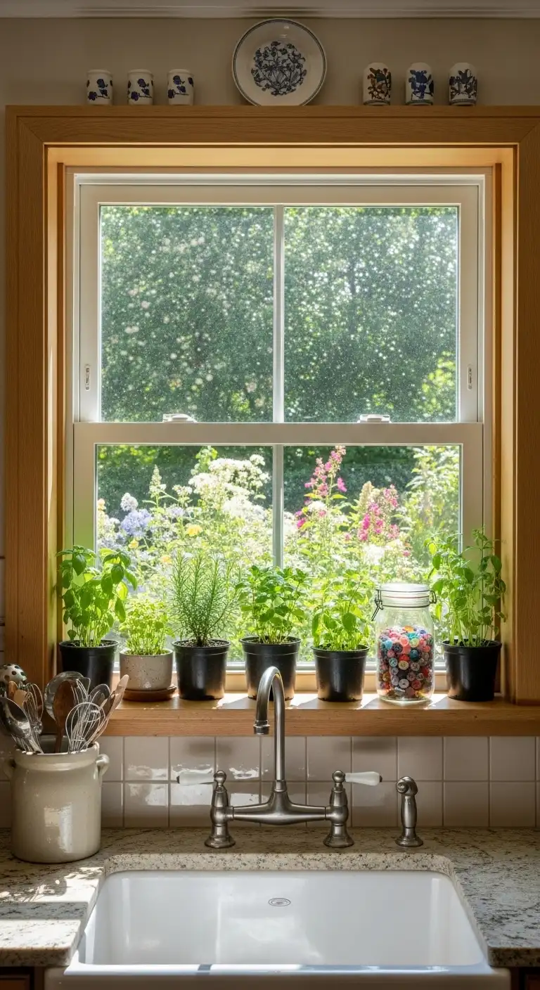 22. Window with Built-In Shelf