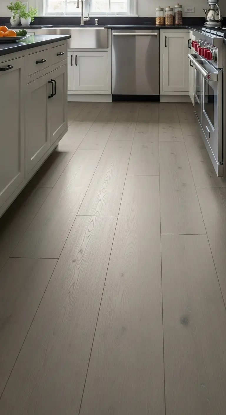 23. Ash Gray Wide Plank Flooring
