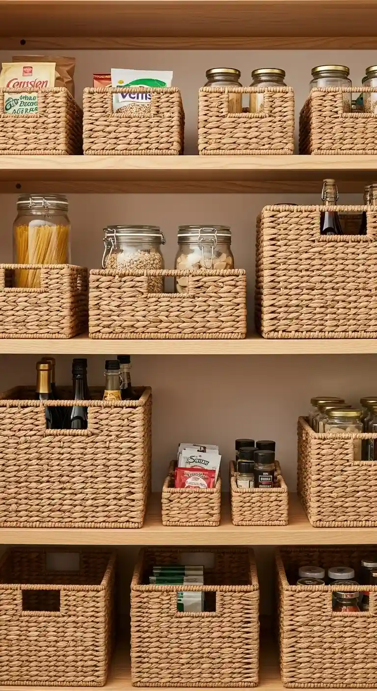 23. Invest in Matching Baskets for a Cohesive Look