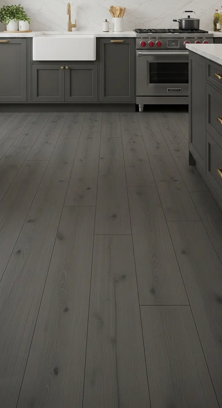 23. Light Charcoal Vinyl Planks