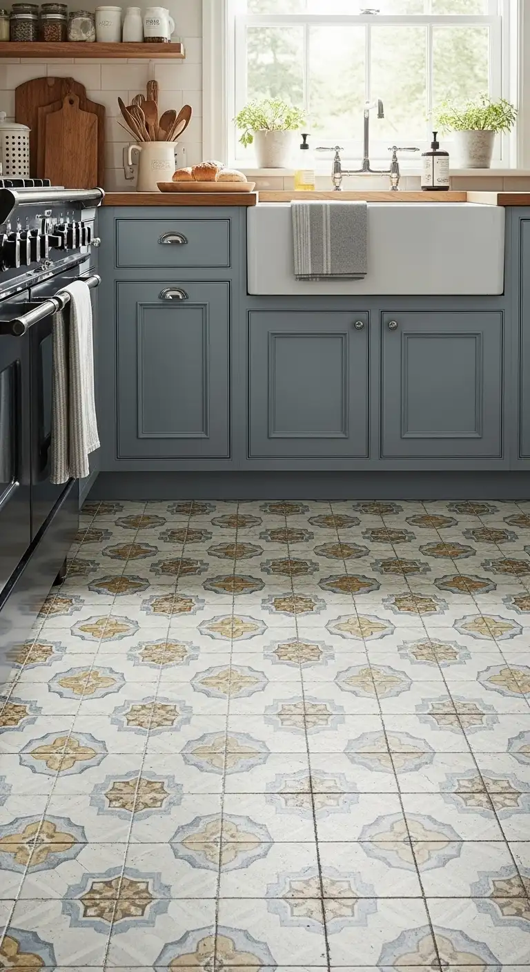 23. Patterned Vinyl Flooring